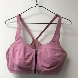 Victoria Sport Mauve Zip-Front Sports Bra